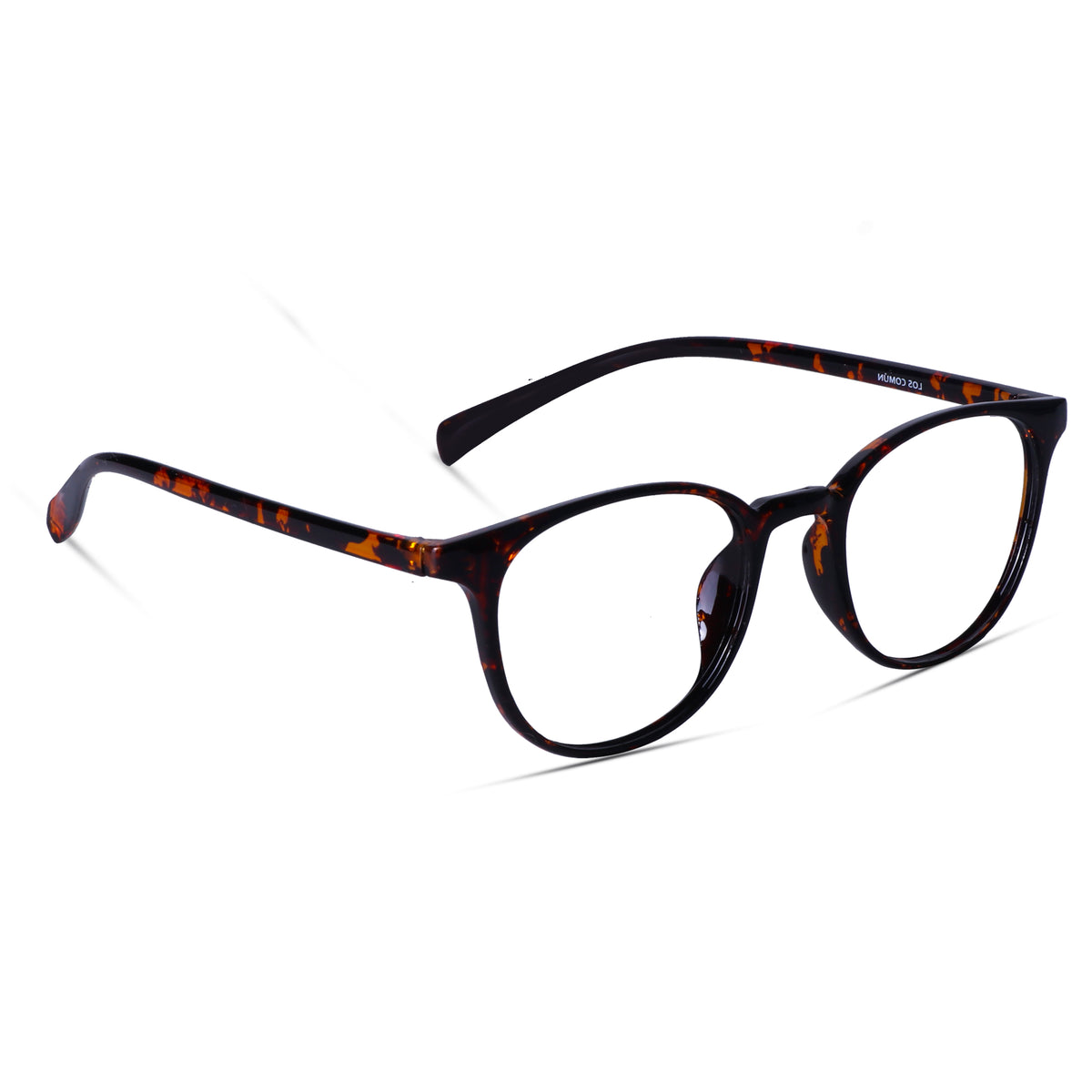 Computer Glasses Brown Round Eyeglasses