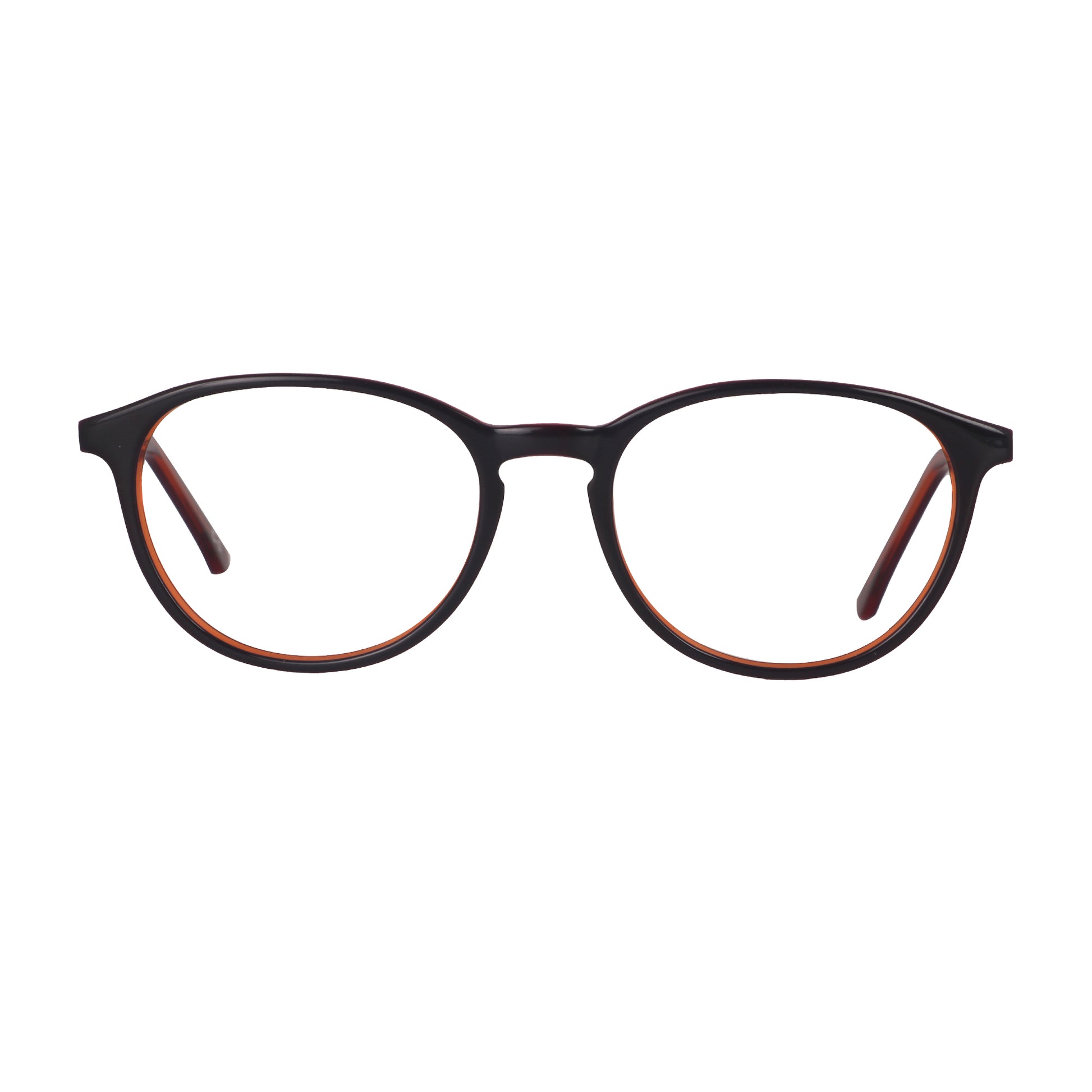 Los Comun Dark Blue Tortoise Round Shiny Full Rim Ultra Lite - Lens Caravan