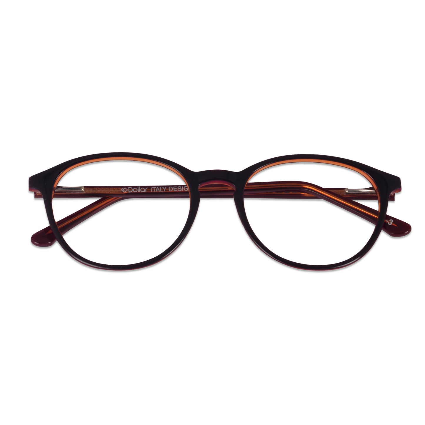 Los Comun Dark Blue Tortoise Round Shiny Full Rim Ultra Lite - Lens Caravan