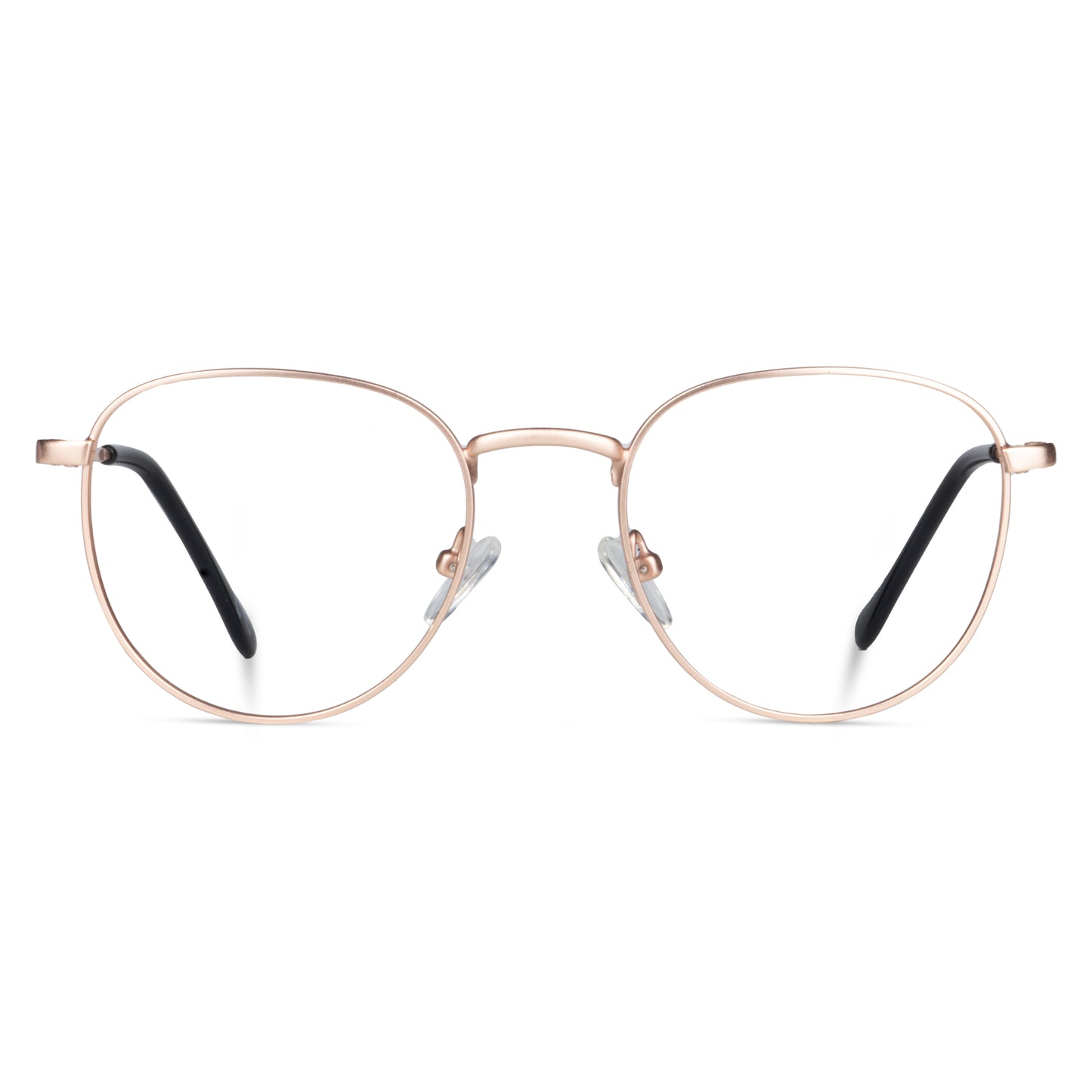 2.5 NVG Computer Glasses Gold Round Eyeglasses