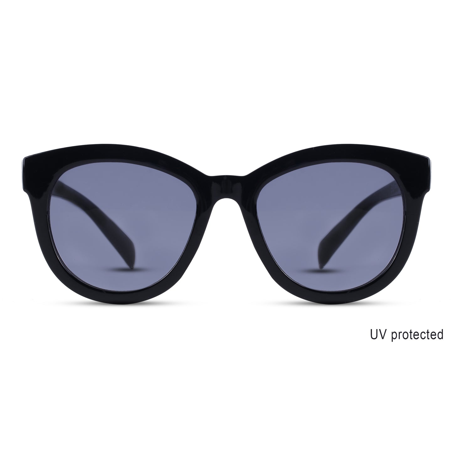2.5 NVG UV Protected Black Cateye Sunglasses