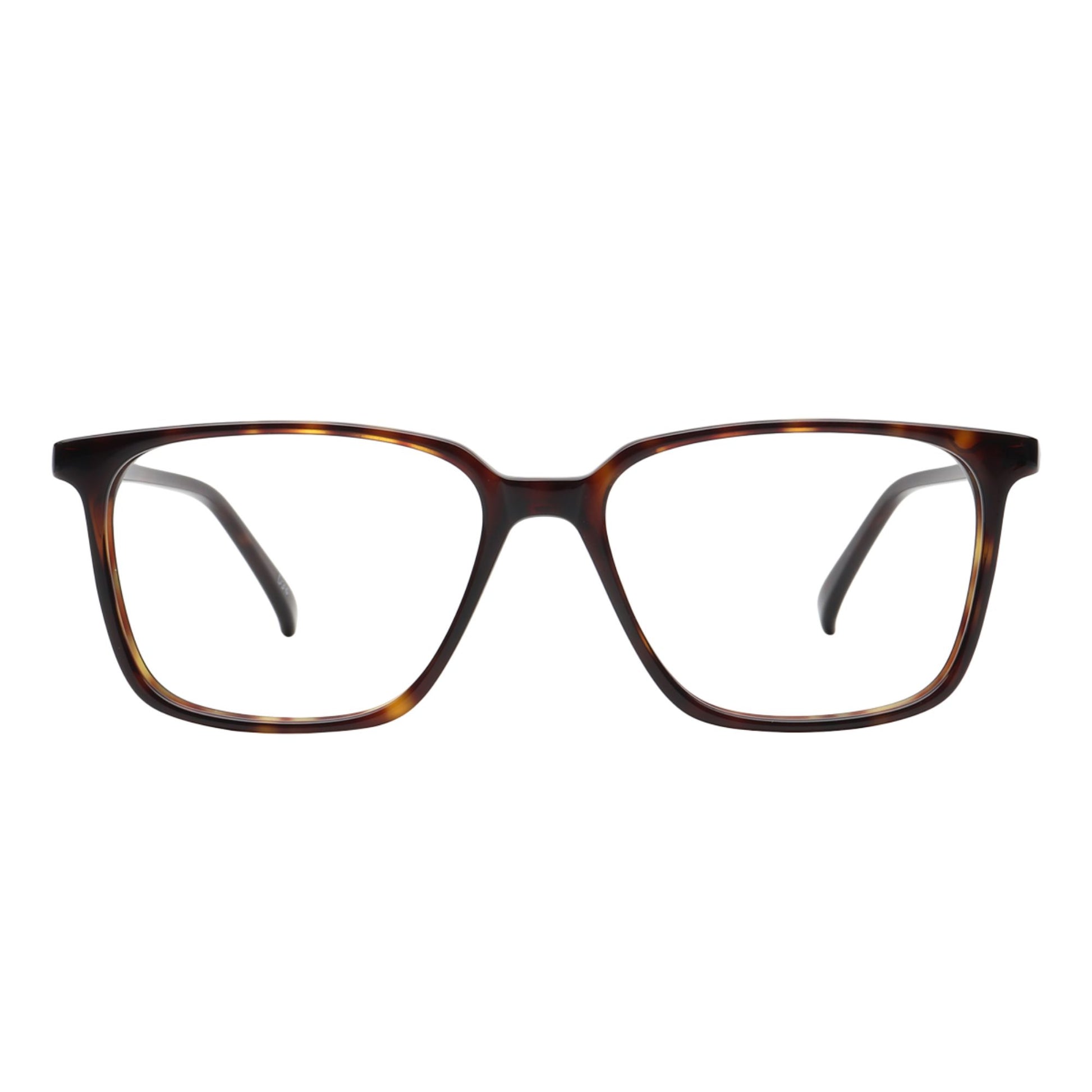 Los Comun Dark Tortoise Brown Full Rim Wayfarer - Lens Caravan