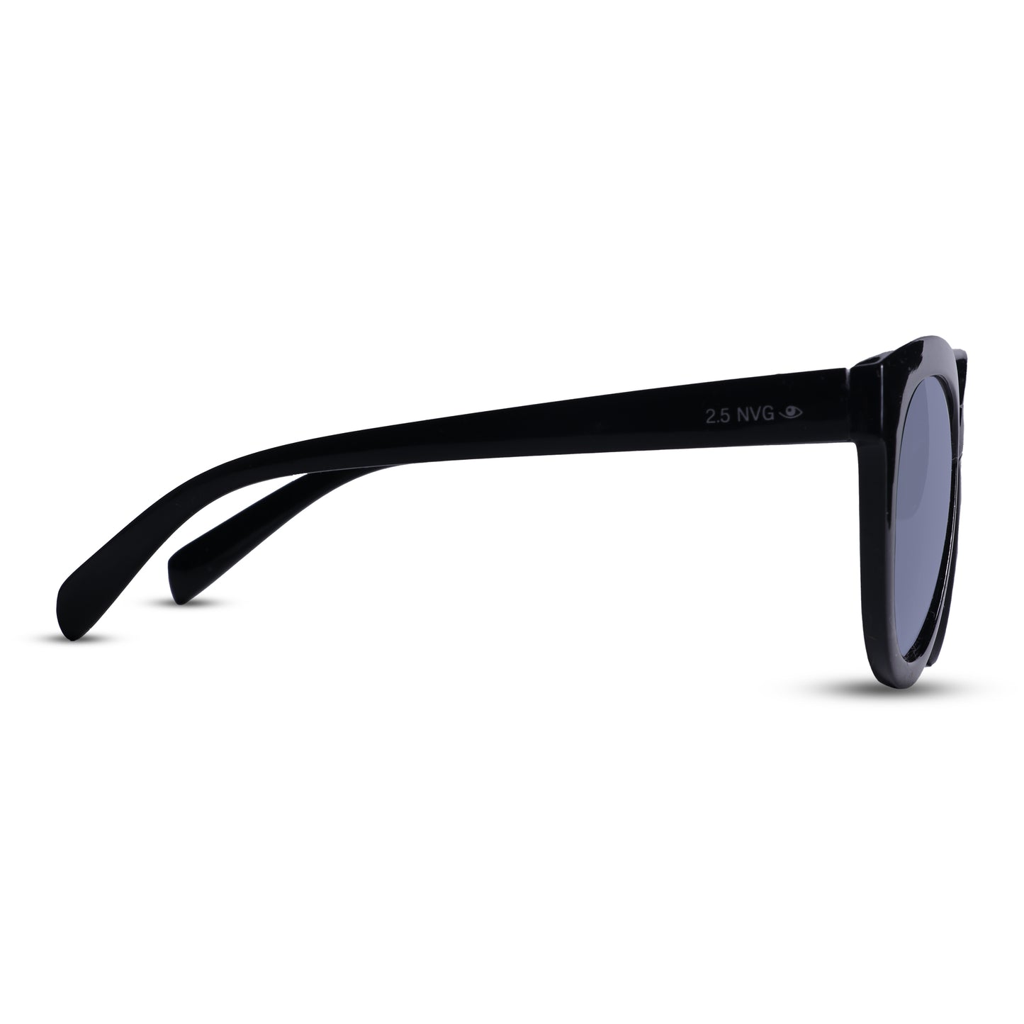 2.5 NVG UV Protected Black Cateye Sunglasses