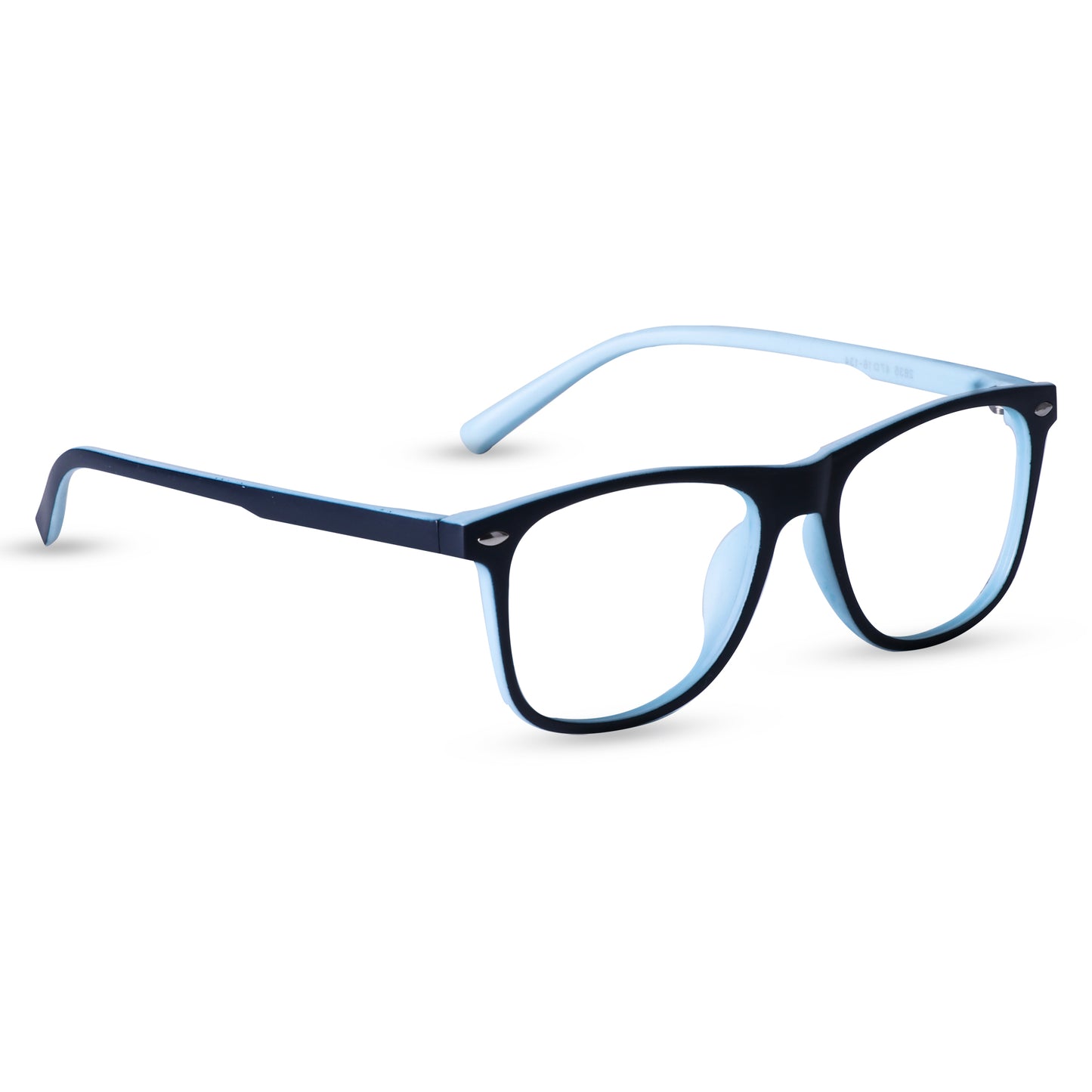 Los Comun Matte Black Blue Wayfarer For Kids 2835