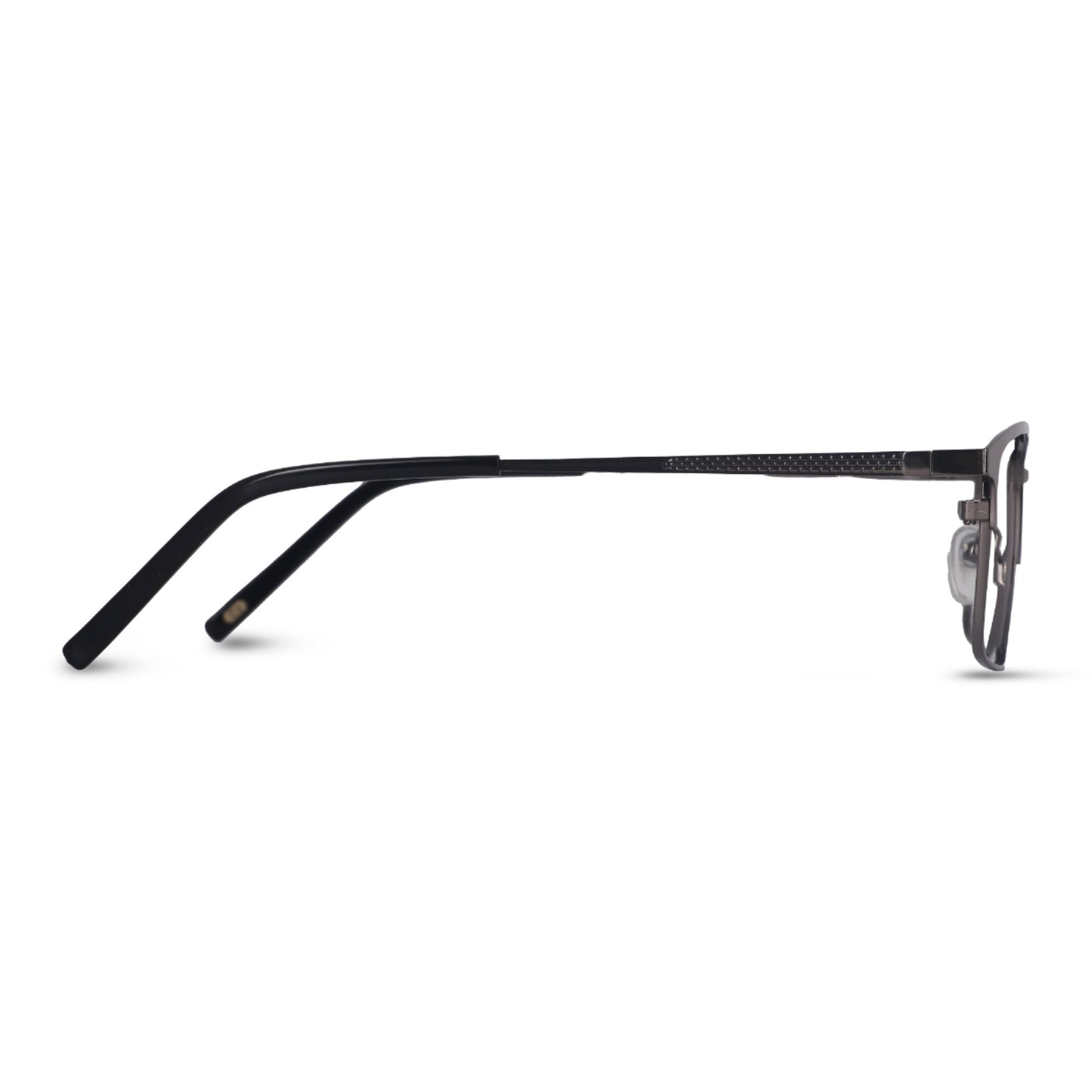 Los comun Grey Sleek Metal Rectangular Full Frame - Lens Caravan
