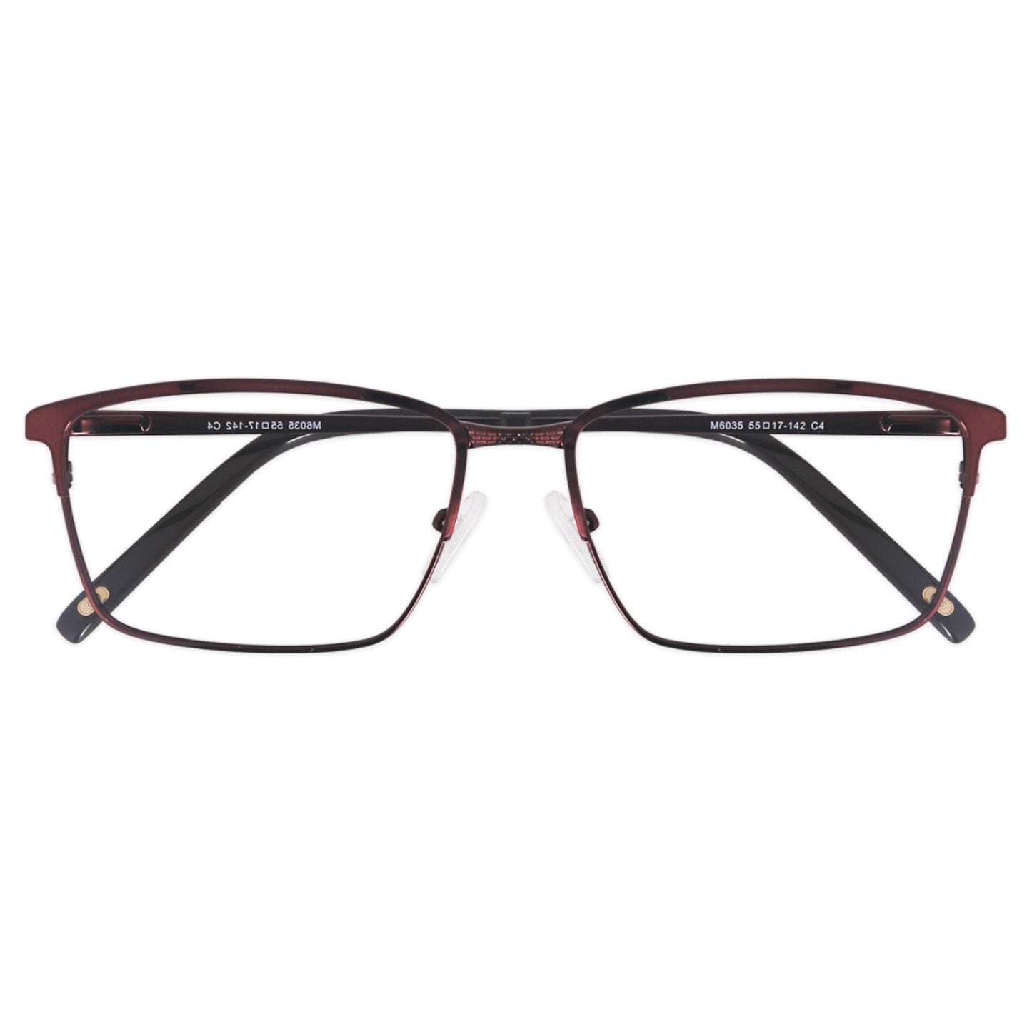Los comun Grey Sleek Metal Rectangular Full Frame - Lens Caravan