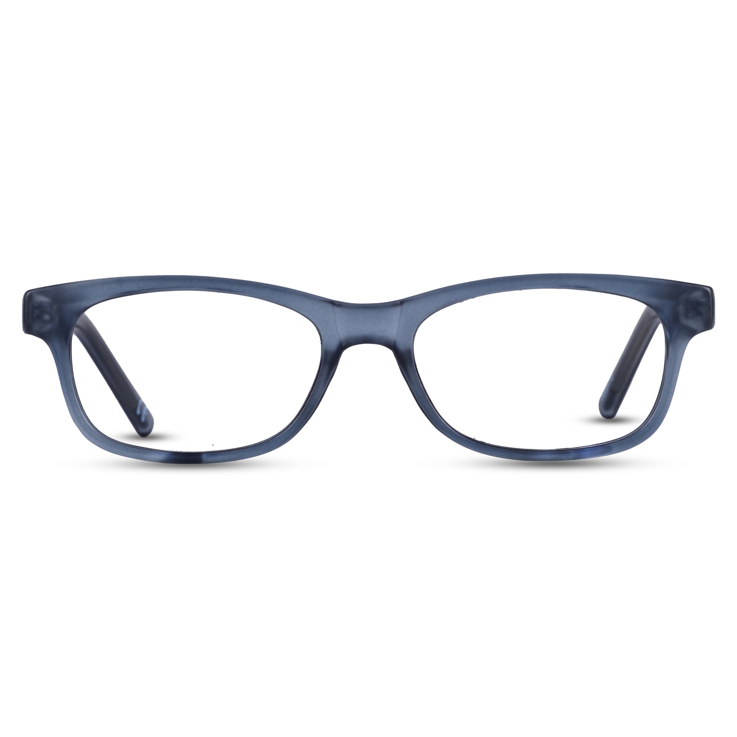 Loscomun Computer Glasses Matte Blue Oval Eyeglasses