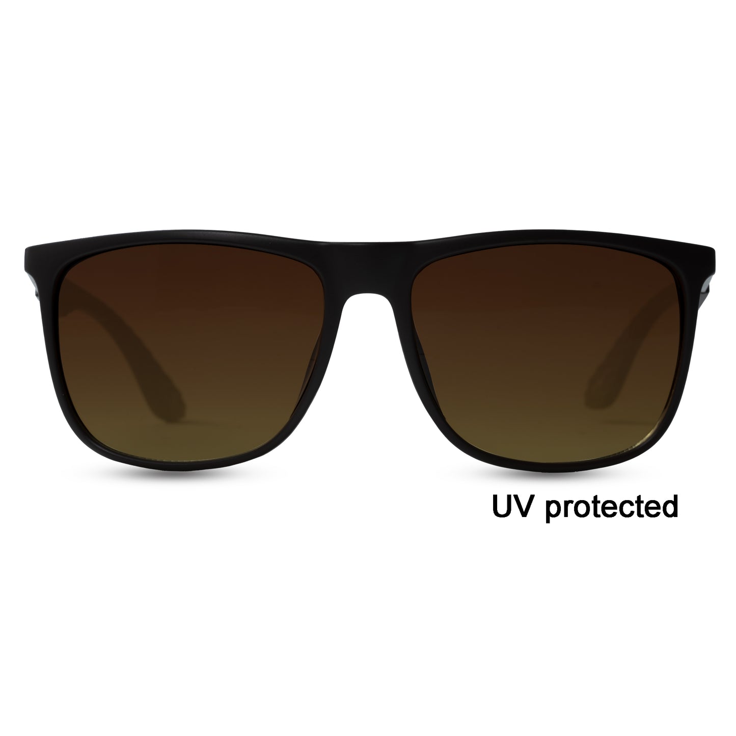 2.5 NVG UV Protected Brown Wayfarer Sunglasses