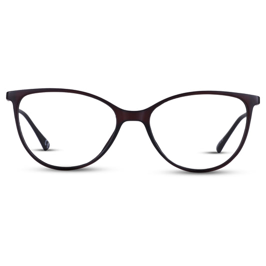 2.5 NVG Matte Brown Cateye TR OT 201 01 09 (Including Anti-Glare Lens)