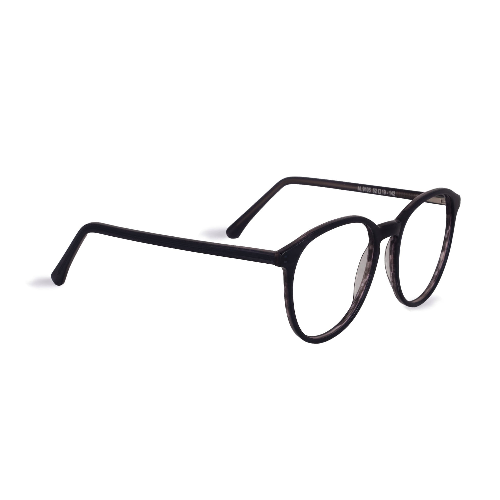 Los Comun Dark Blue Tortoise Round Shiny Full Rim Ultra Lite - Lens Caravan