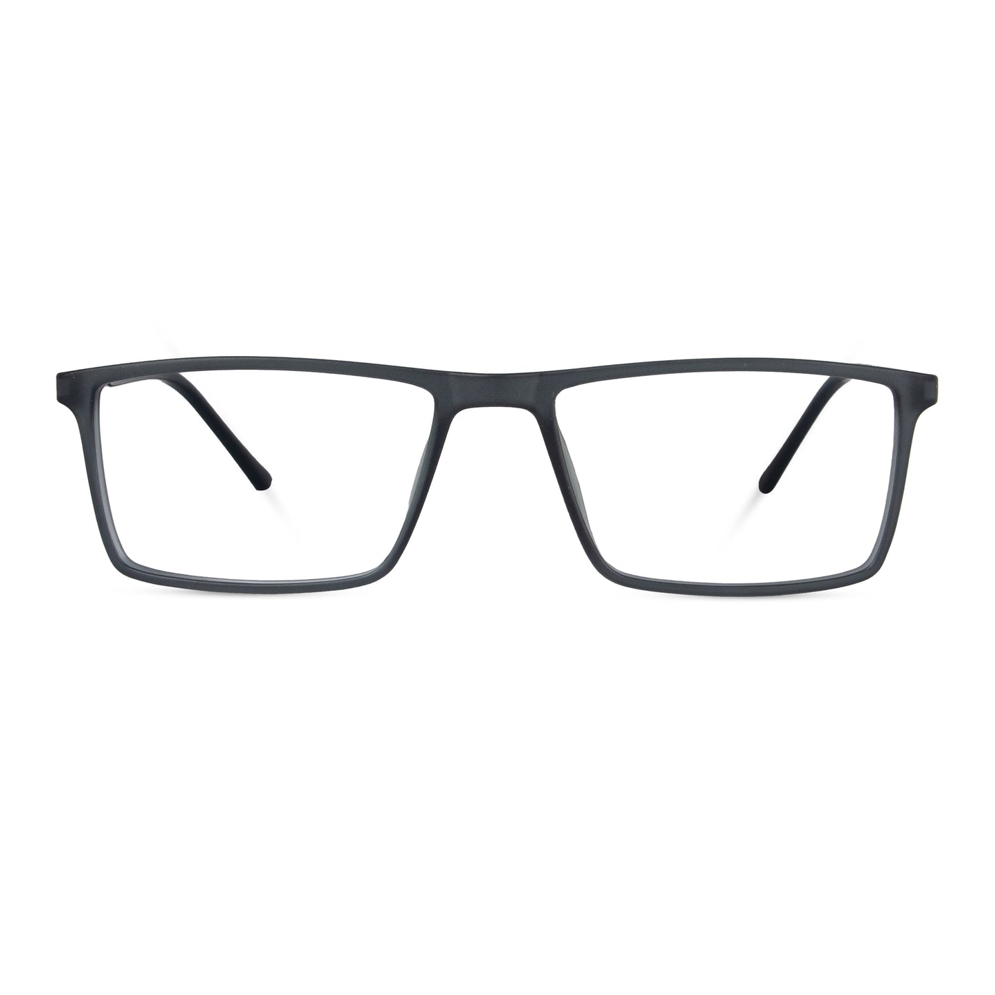 Los Comun Matte Grey Rectangular Full Rim - Lens Caravan