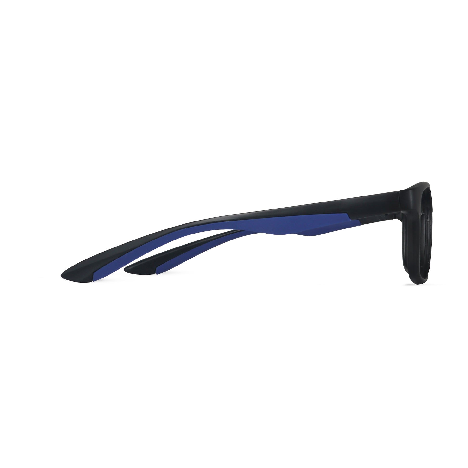 Los Comun Black Blue Sports Square Full Rim Matte - Lens Caravan