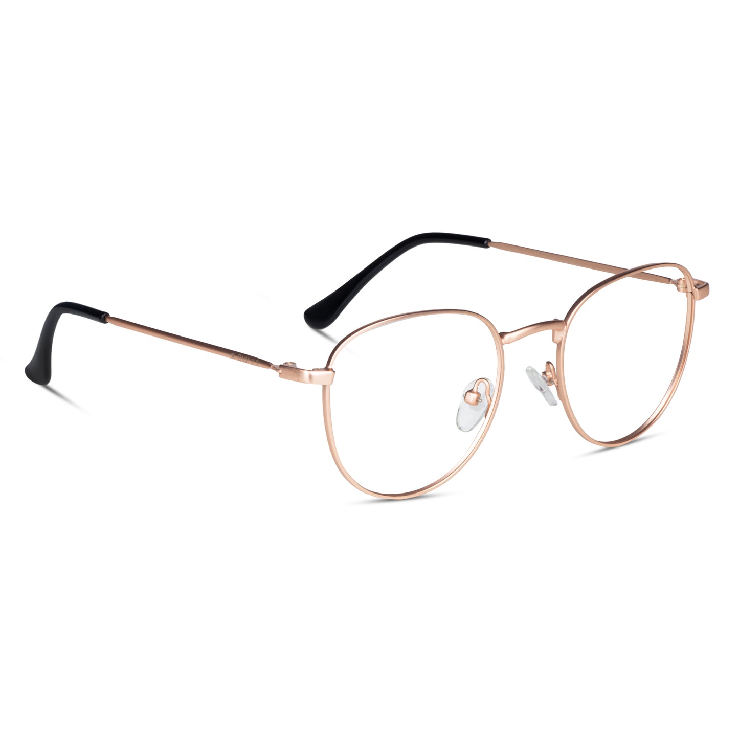 2.5 NVG Computer Glasses Gold Round Eyeglasses