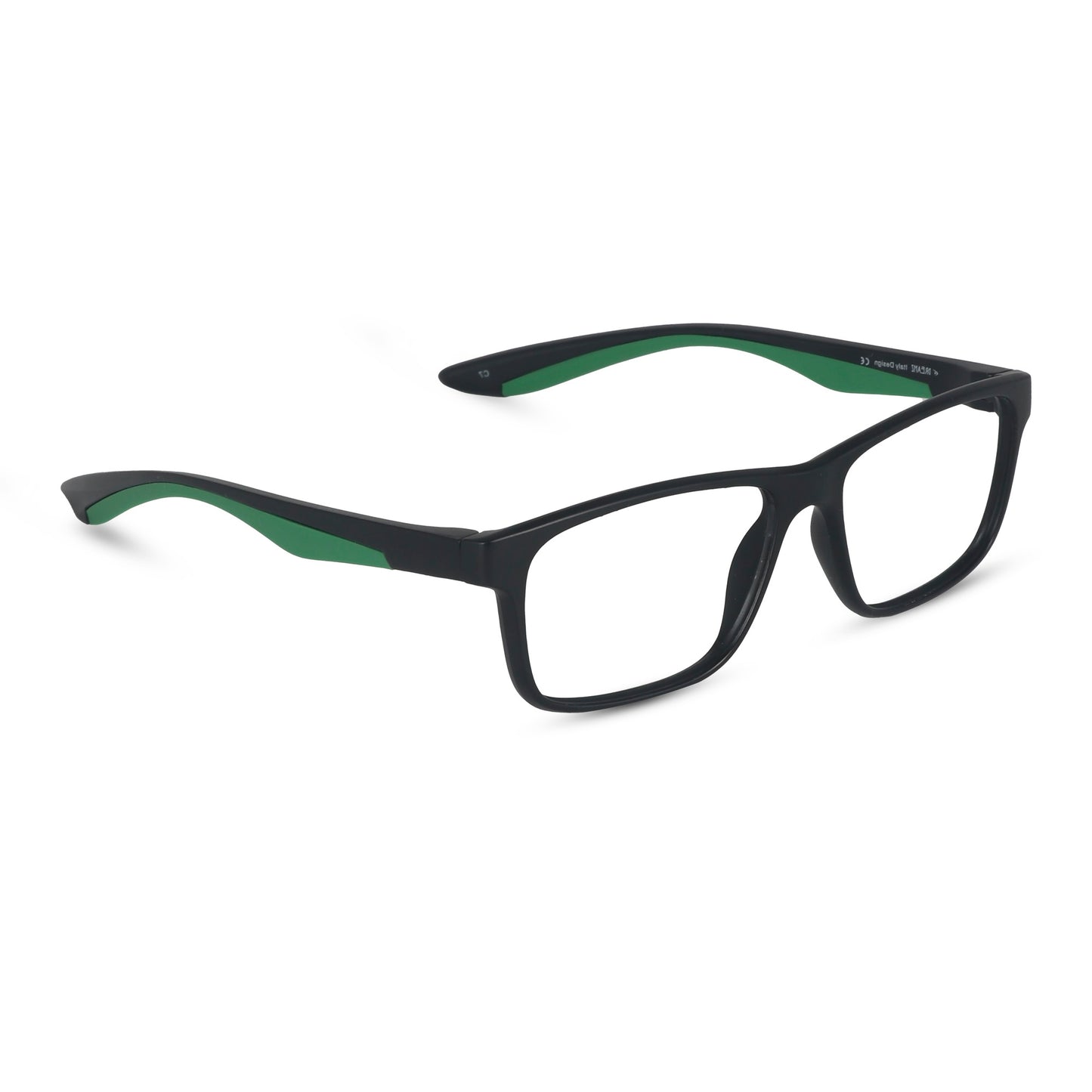 Los Comun Black Blue Sports Square Full Rim Matte - Lens Caravan