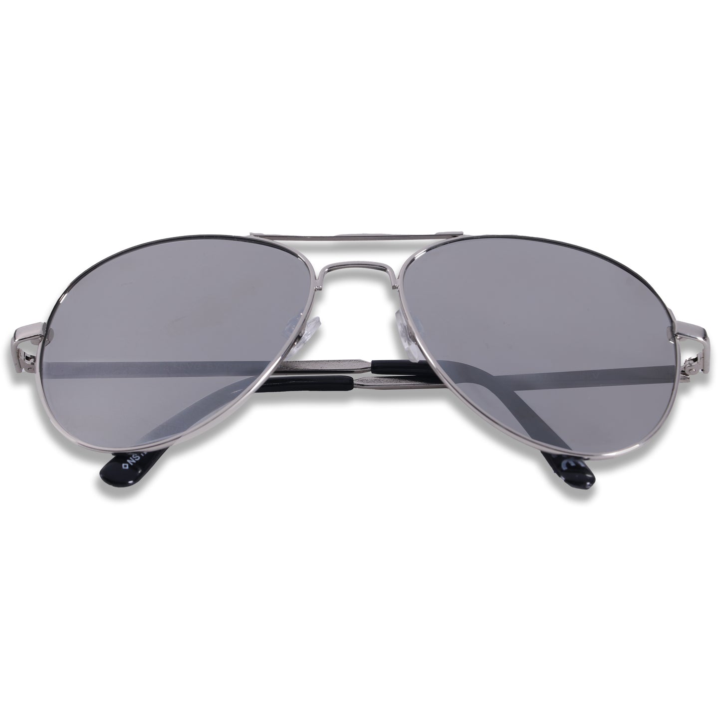2.5 NVG UV Protected Silver Aviator Sunglasses
