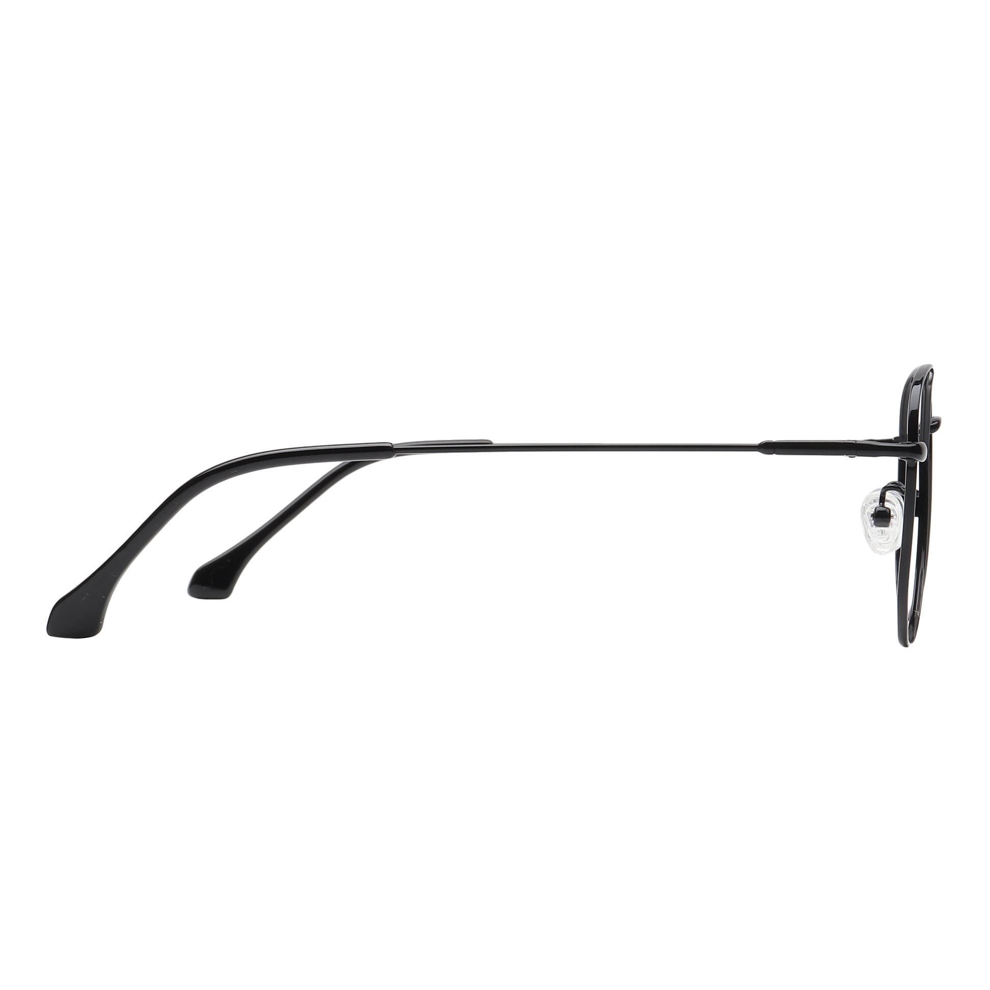 Los Comun Black Sleek Full Rim Metal Pento - Lens Caravan