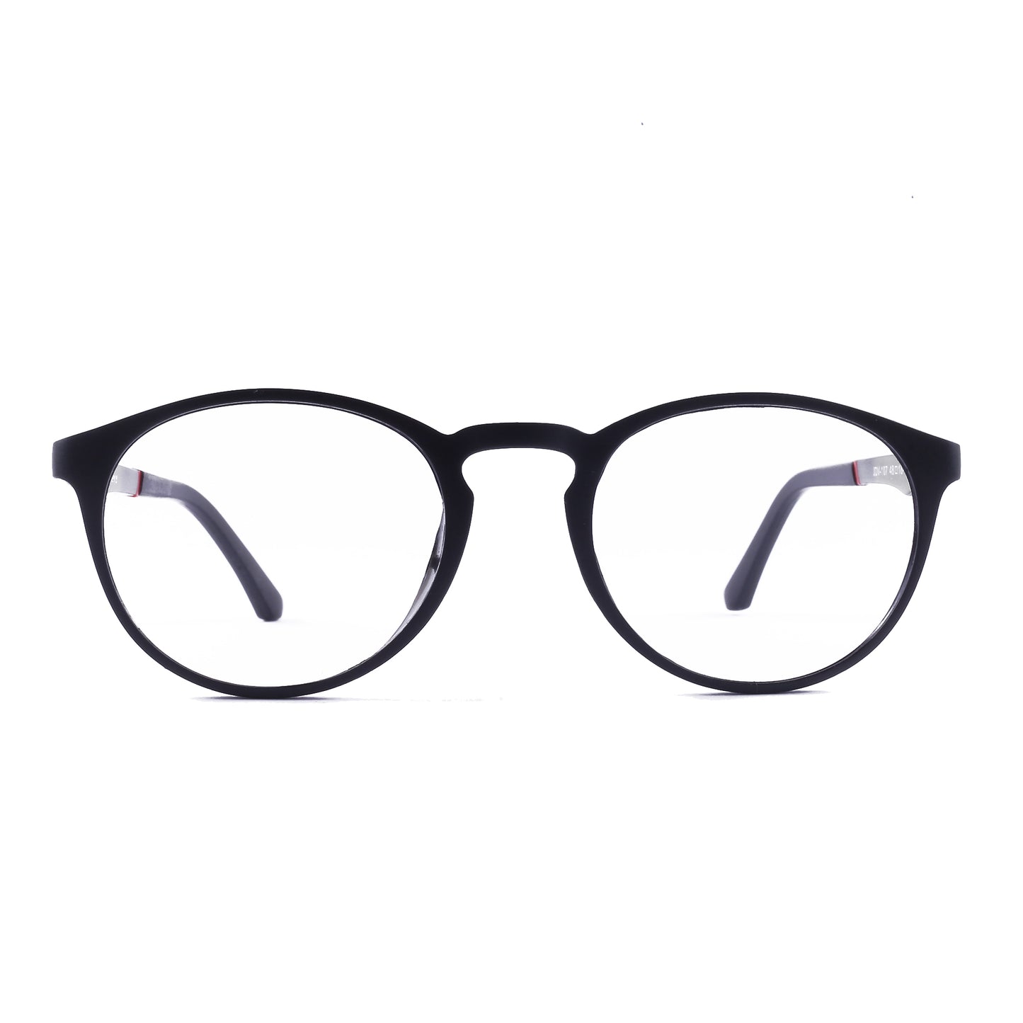 Loscomun Computer Glasses Matte Black Round Eyeglasses