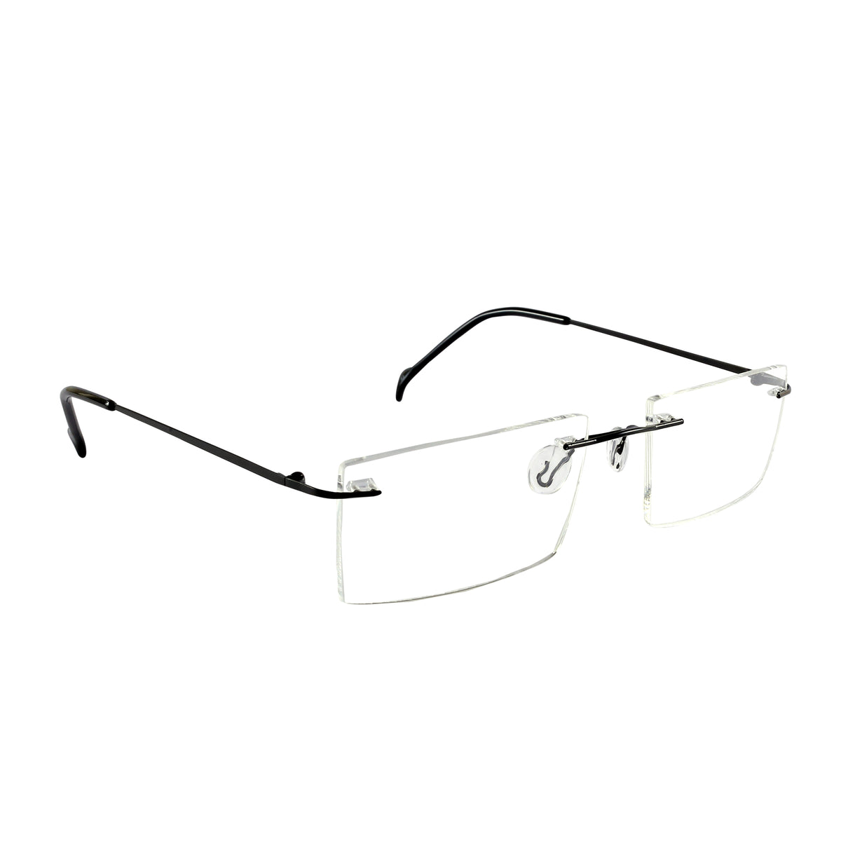Loscomun Computer Glasses Black Rectangular Eyeglasses