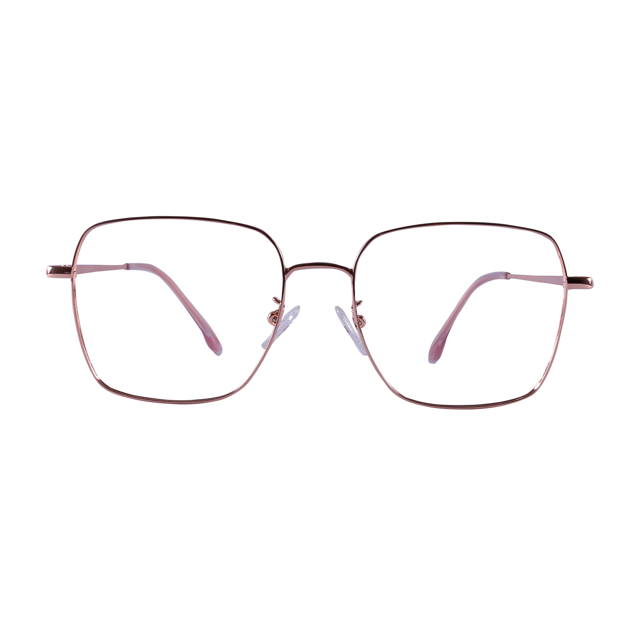 Loscomun Computer Glasses Rose Gold Hexagon Eyeglasses