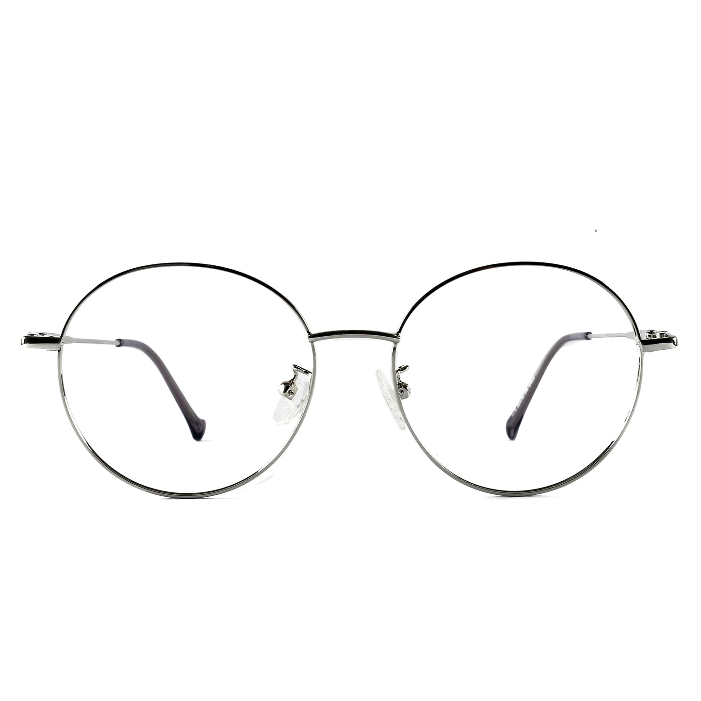Loscomun Computer Glasses Silver Round Eyeglasses
