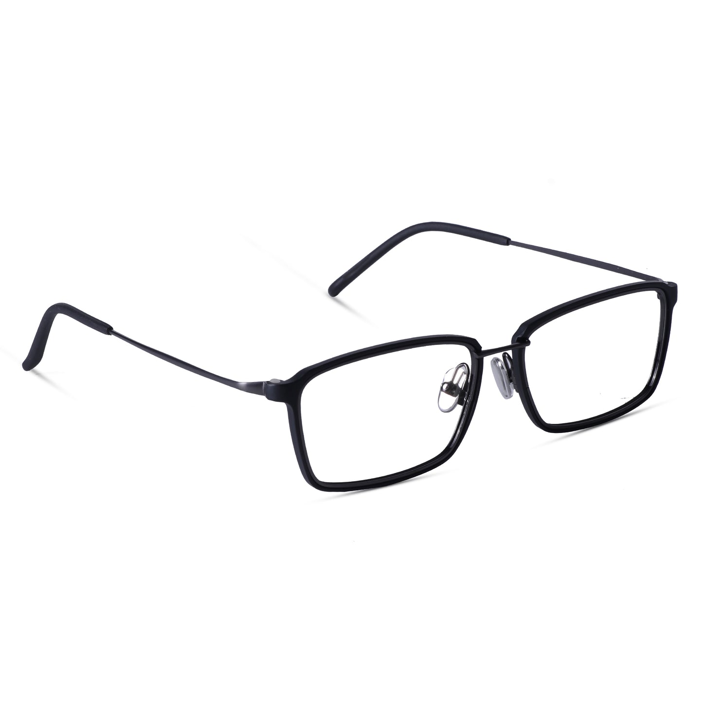 Los Comun Black Sleek Metal Rectangular MC 435 (Including Anti-Glare Lens)